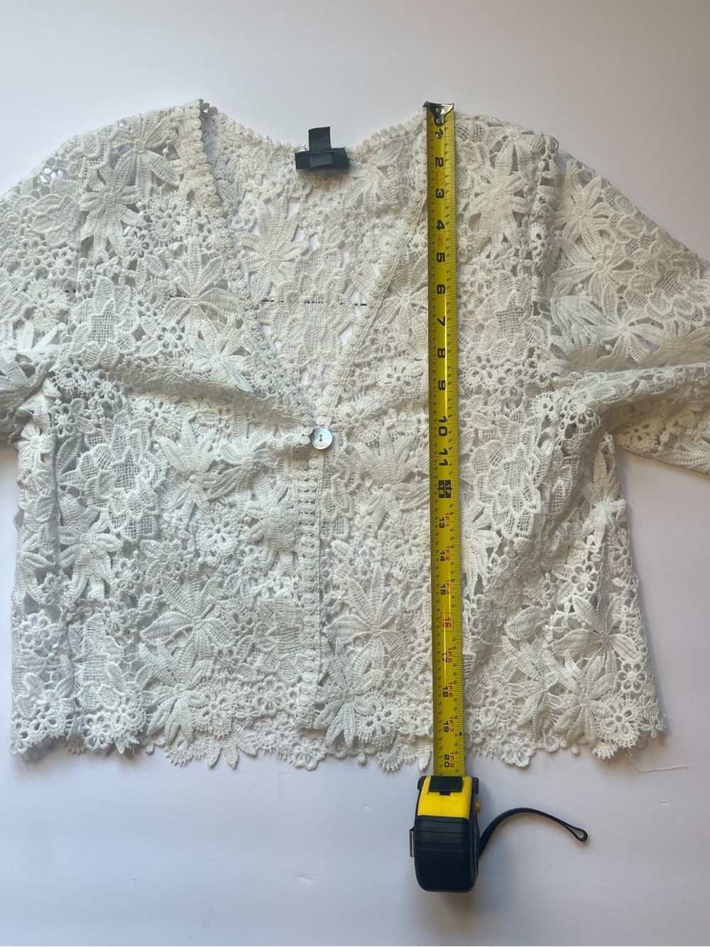 Rabbit Rabbit Rabbit White Crochet Lace Top - Picture 5 of 6